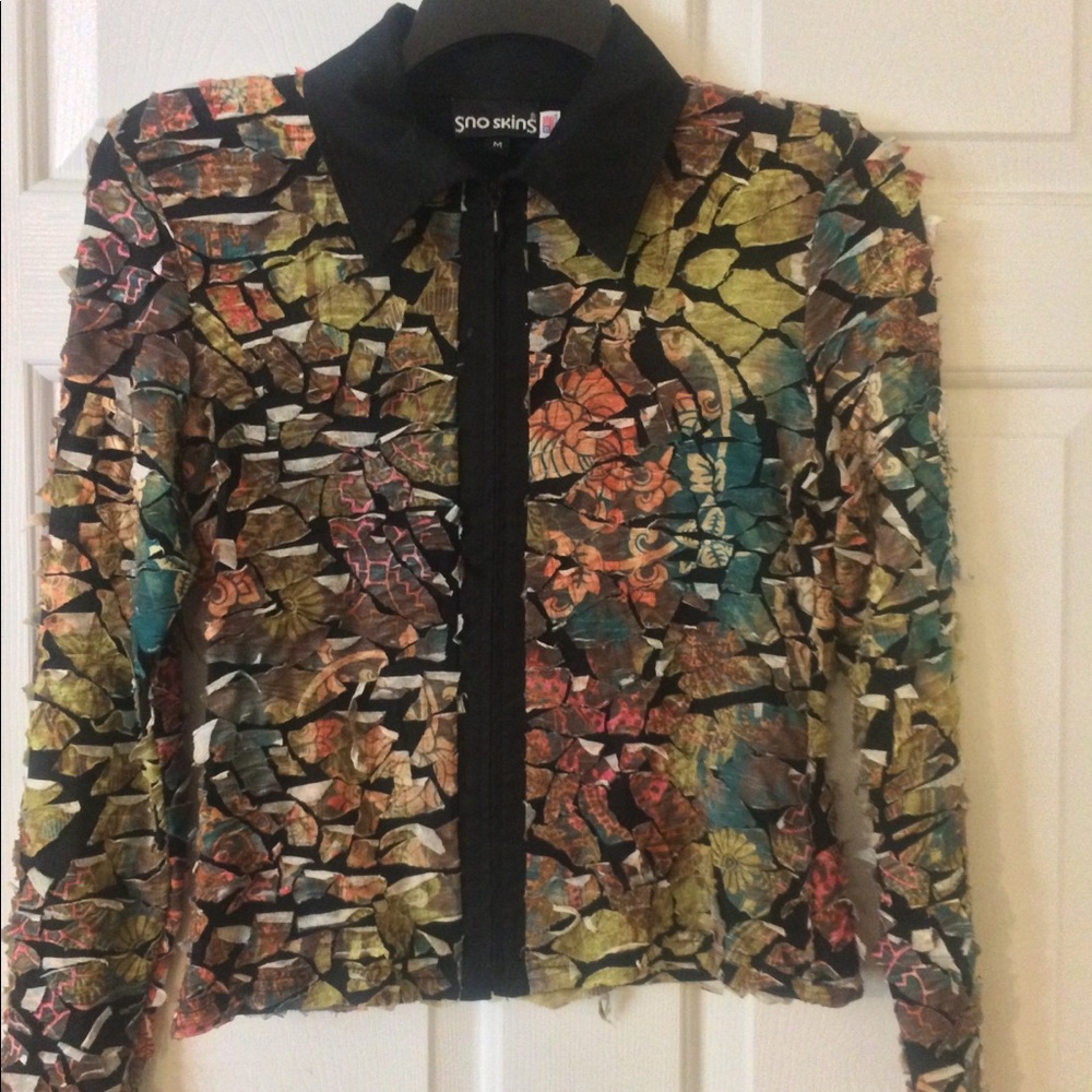 Vintage Sno Skins Skiing Burn Out Jacket🎿⛷
